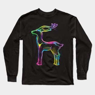 deer watercolor Long Sleeve T-Shirt